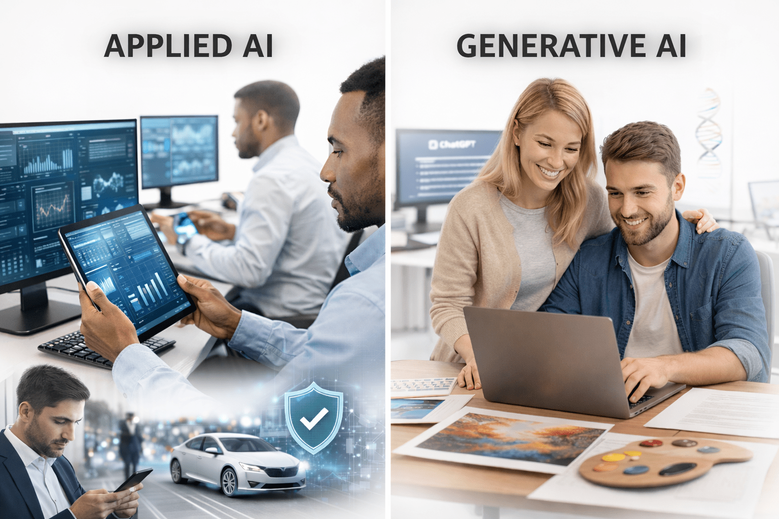 Understanding the Main Types of Artificial Intelligence (Applied AI vs Generative AI)